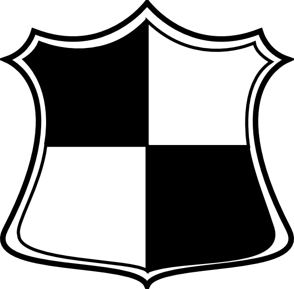 Blue And White Shield Logo Png Clipart (600x590), Png Download