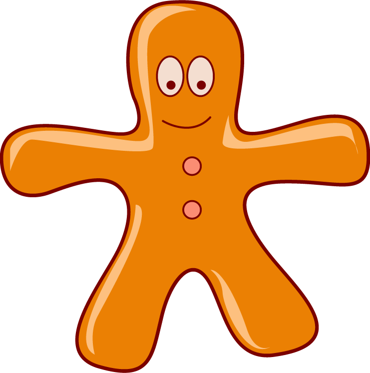 Gingerbread Cookie Clipart (741x747), Png Download