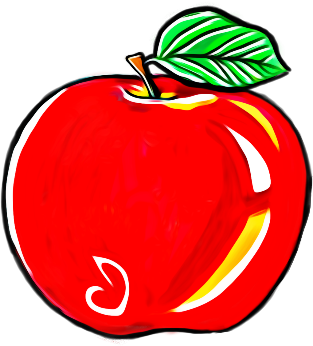 Apple Pomme My Proposals For The Challenge Pomme / Clipart (1157x1288), Png Download