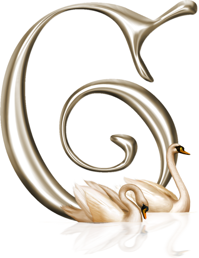 Flowers And Letters To Decoupage - Swan Wedding Invitations Clipart (692x897), Png Download