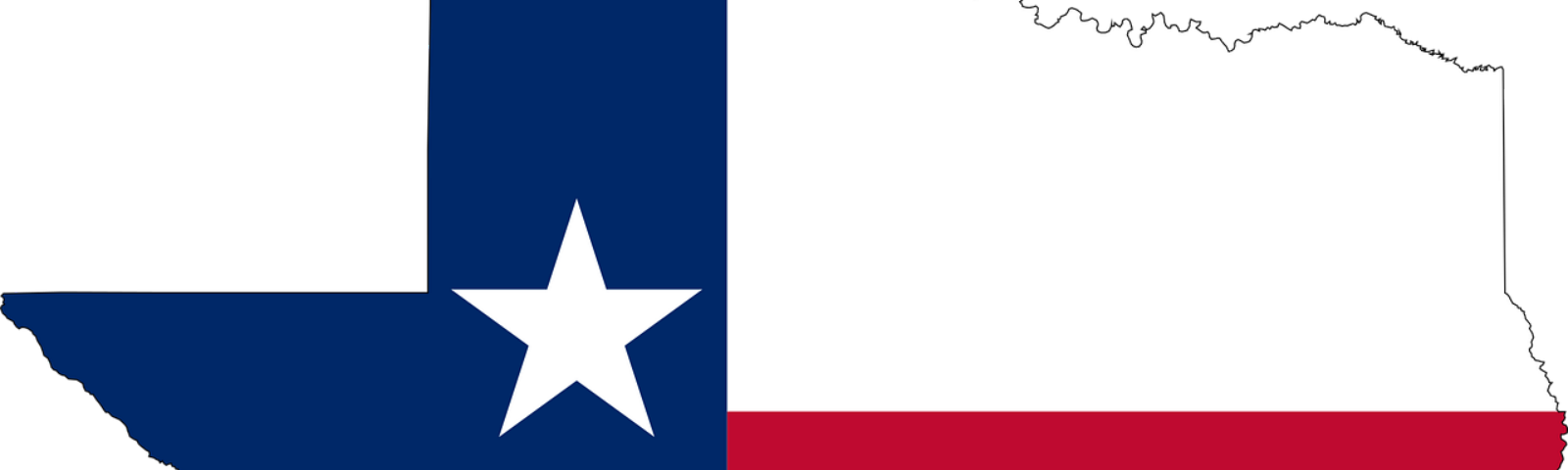 Why Is It So Hard To Vote In Texas - Texas Flag State Clipart (1600x480), Png Download