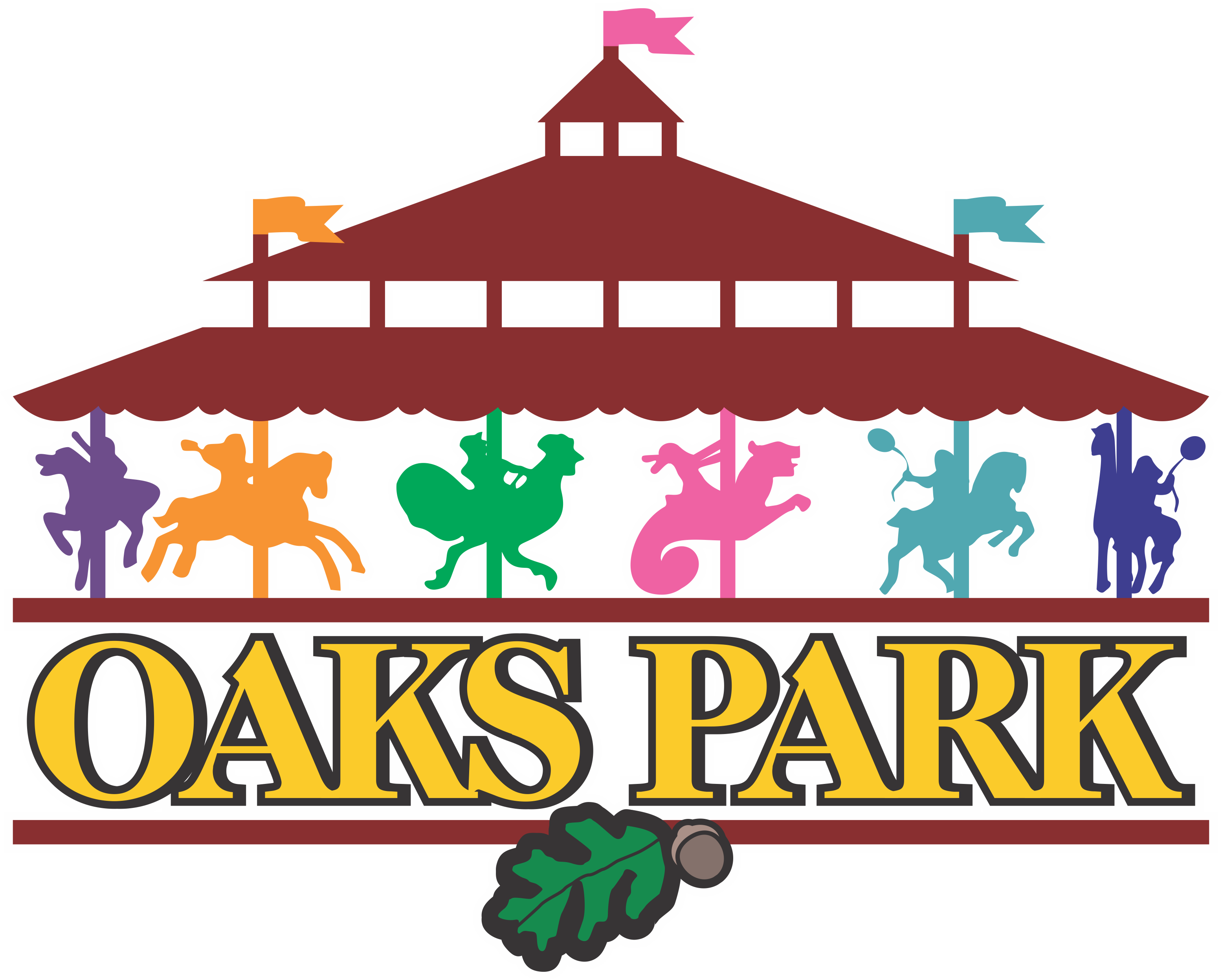Oaks Park Png Clipart (3110x2494), Png Download