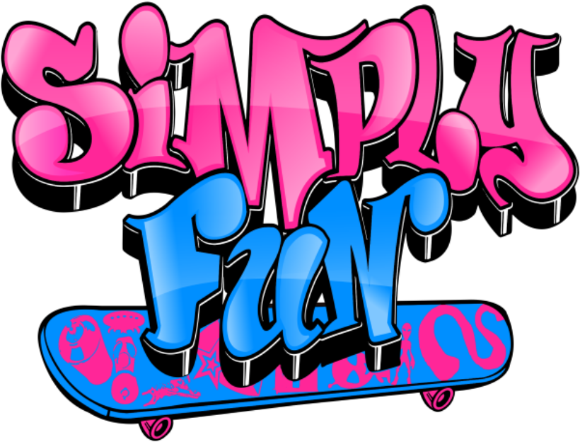 Simply Fun Logo - Skateboard Graffiti Png Clipart (897x641), Png Download