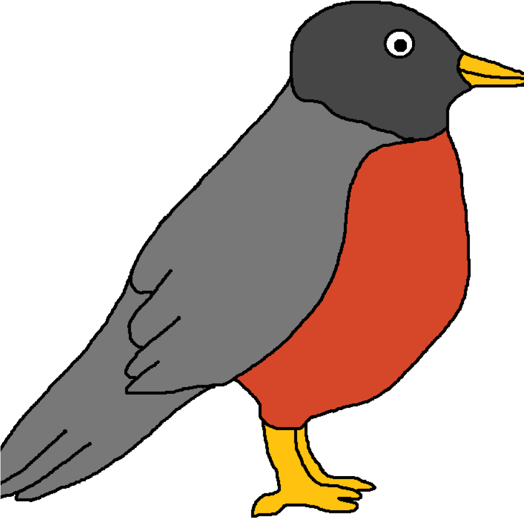 Robin Clipart Robin Clipart Space Clipart - Clipart Of A Robin - Png Download (1024x1024), Png Download