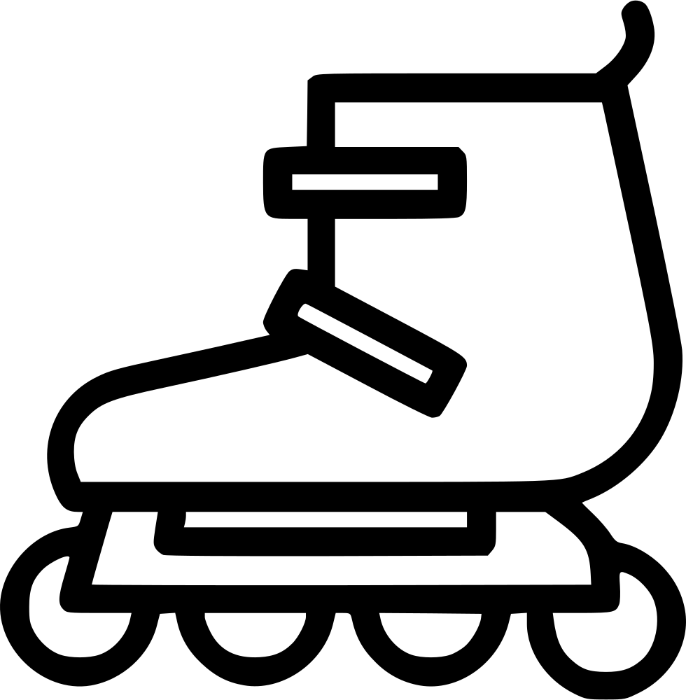 Roller Skates Park Fun Comments - Ice Skate Clipart (980x1000), Png Download