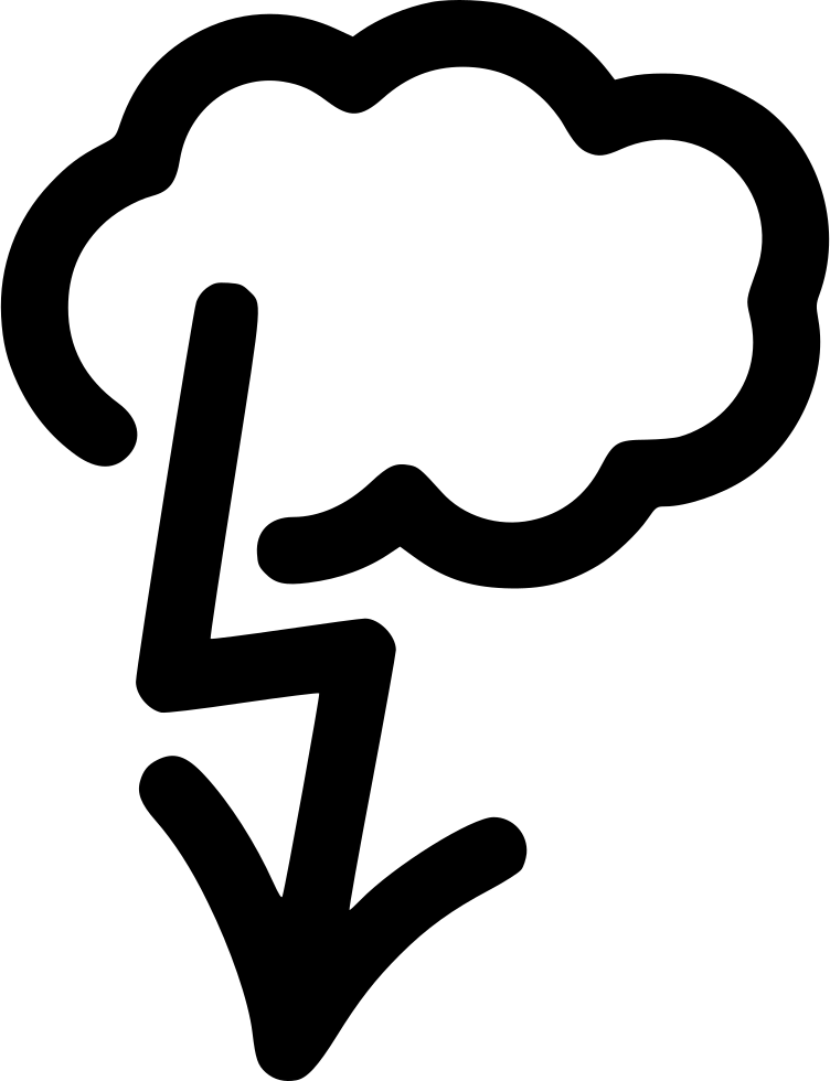 Lightning Strike Comments - Cloud Clipart (752x980), Png Download