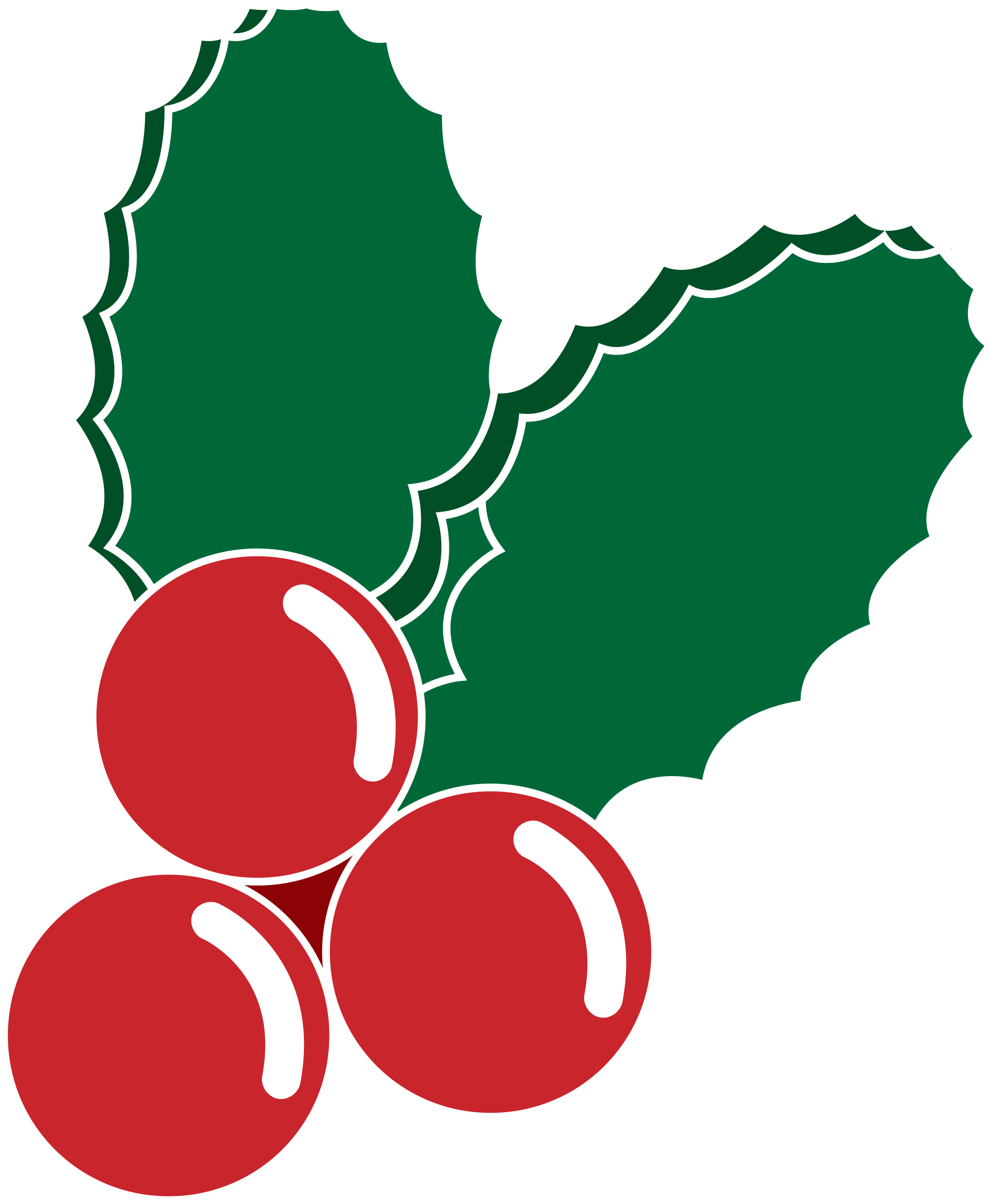 Holly Berry Clipart 10, Buy Clip Art - Navidad Vector Png Transparent Png (595x720), Png Download