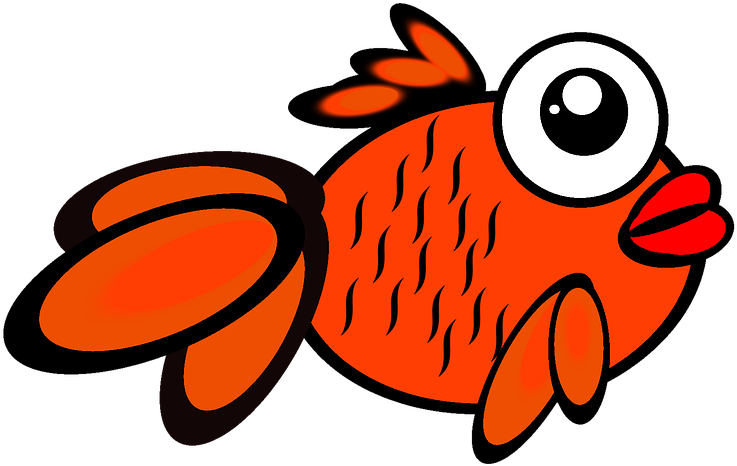 Gold Fish Clipart 7, Buy Clip Art - Cá Vàng Hoạt Hình - Png Download (960x554), Png Download