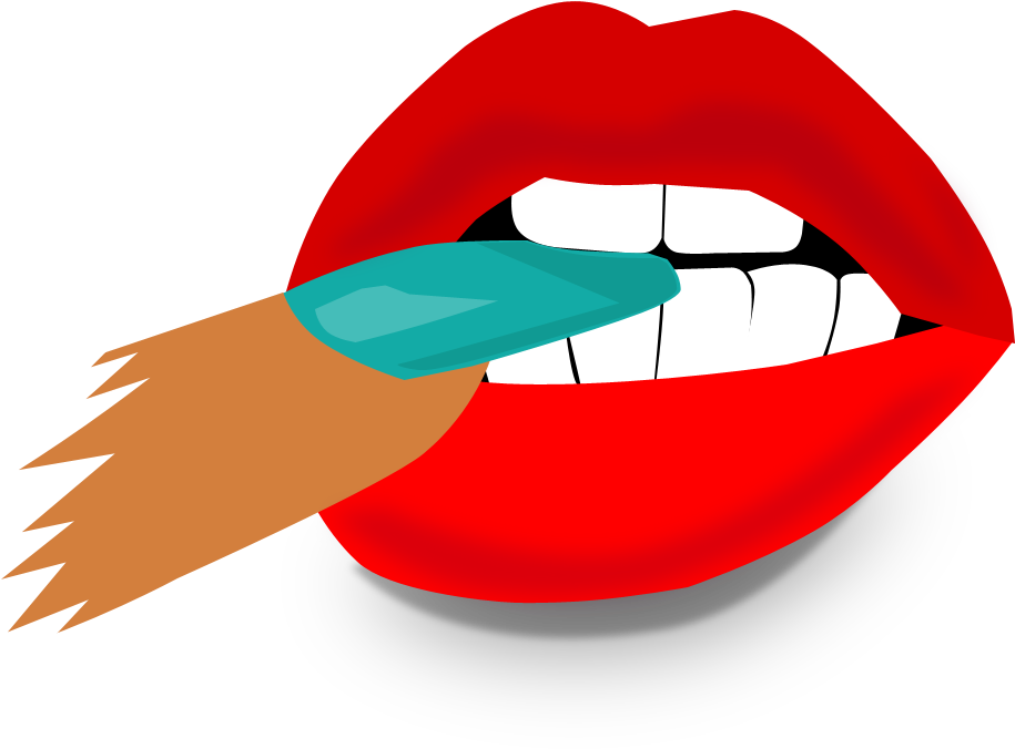 Kiss - Tongue Clipart (1000x1000), Png Download