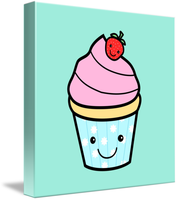 Cupcake Clipart Strawberry Cupcake - Madeleine - Png Download (576x650), Png Download