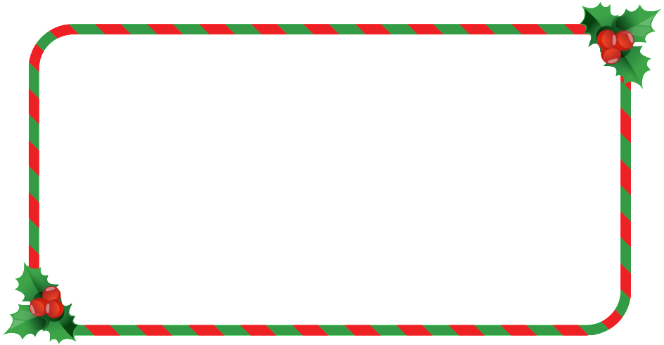 Strawberry Border Png Element - 聖誕 邊框 Clipart (1024x831), Png Download