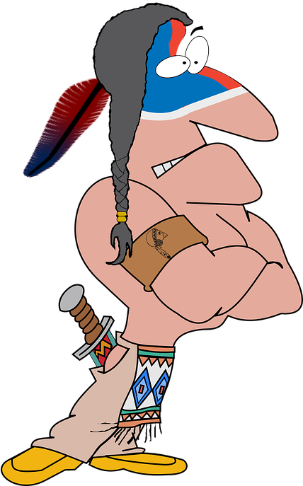 American Indian Clipart 27, Buy Clip Art - Cartoon Indians - Png Download (427x720), Png Download