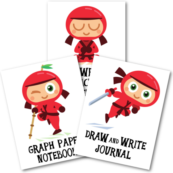 Gray Ninjas - Handwriting Practice Notebook: A Penmanship Practice Clipart (600x600), Png Download