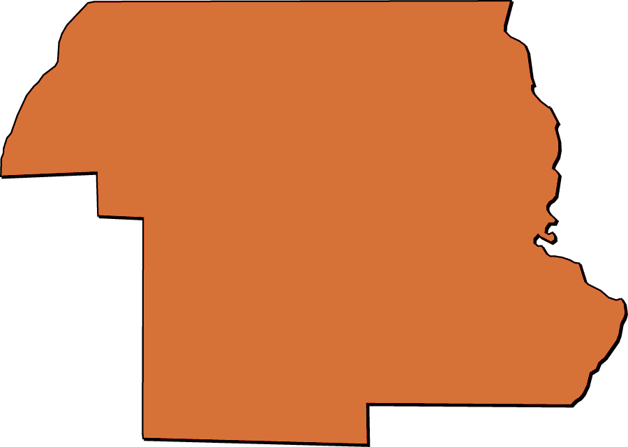 A Collection Of Simplified Outline Maps Of Jackson Clipart (900x641), Png Download