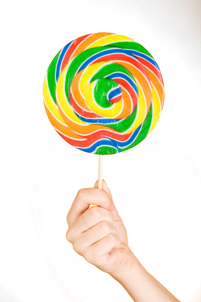 Drawing Candy Rainbow Lollipop - Lollipop Photography Clipart (667x1000), Png Download