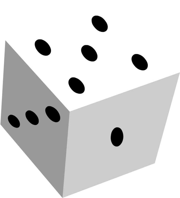 Basic Probability - Dice Clipart (880x880), Png Download