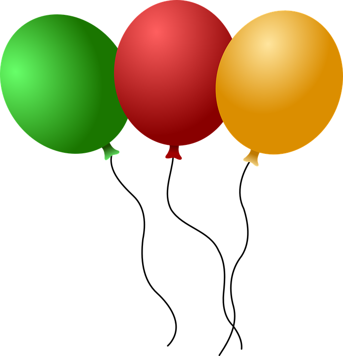 Cartoon Balloons Clipart (693x720), Png Download