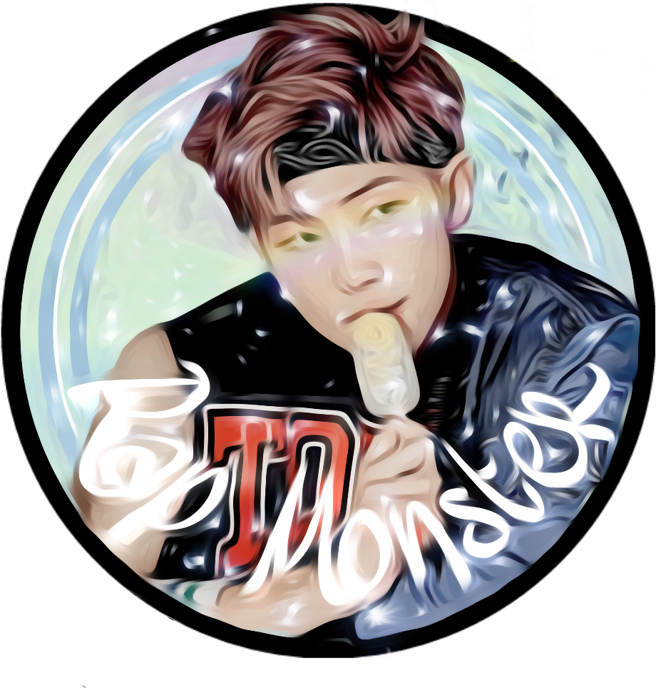 My Bias Eating Ice Cream Namjoon Rm Namjoonedit Bts - Rm Clipart (1024x1024), Png Download