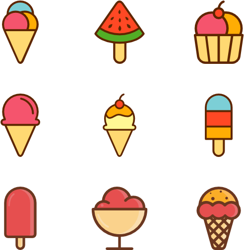 Ice Clipart Ice Drop - Ice Cream Icons Png Transparent Png (600x564), Png Download