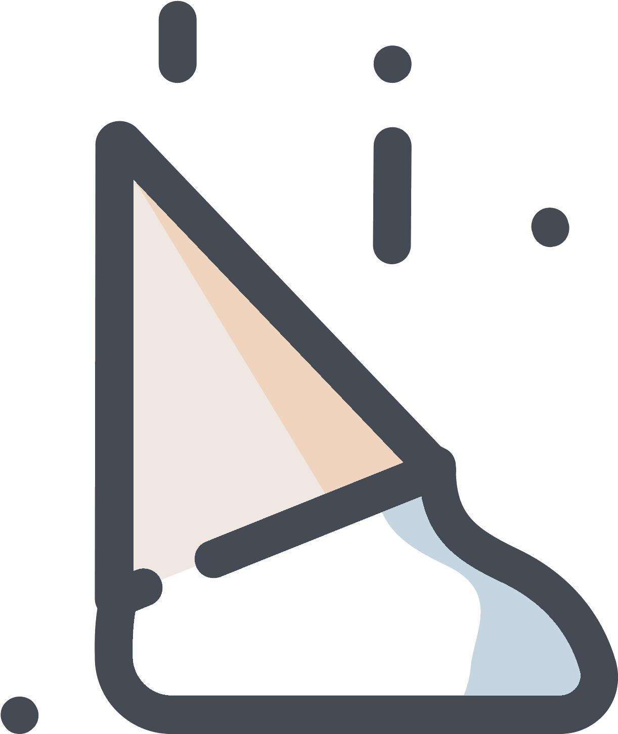 Fallen Ice Cream Cone Icon - Ice Cream Clipart (1600x1600), Png Download