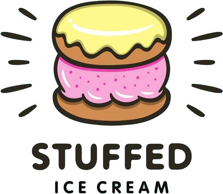 Stuffed Ice Cream Food Truck - Stuffed Ice Cream Clipart (833x832), Png Download