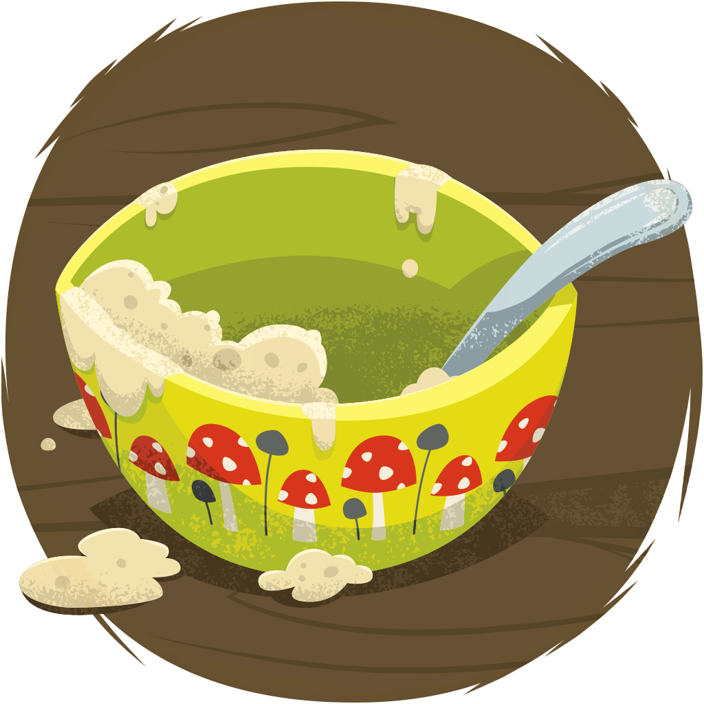 Vector Free Stock Empty Bowl Clipart - Empty Porridge Bowl Clipart - Png Download (1024x1024), Png Download
