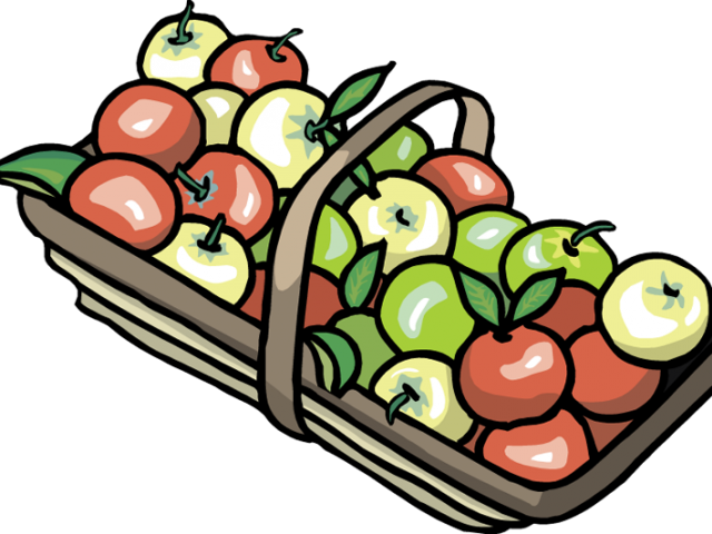Bowl Clipart Apple - Basket Of Apples - Png Download (640x480), Png Download