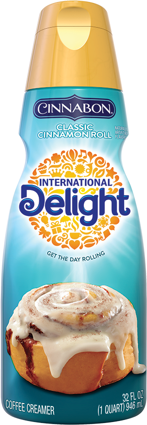 Cinnabon Coffee Creamer - International Delight Chocolate Hazelnut Creamer Clipart (800x860), Png Download