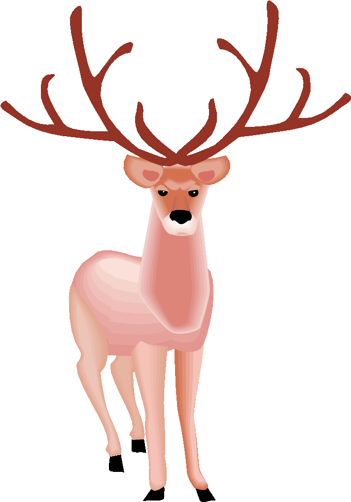 Free Deer Clipart - Grand Cerf - Png Download (750x1039), Png Download