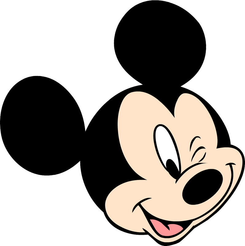 Clipart Head - Mickey Mouse Face Png Transparent Png (798x800), Png Download