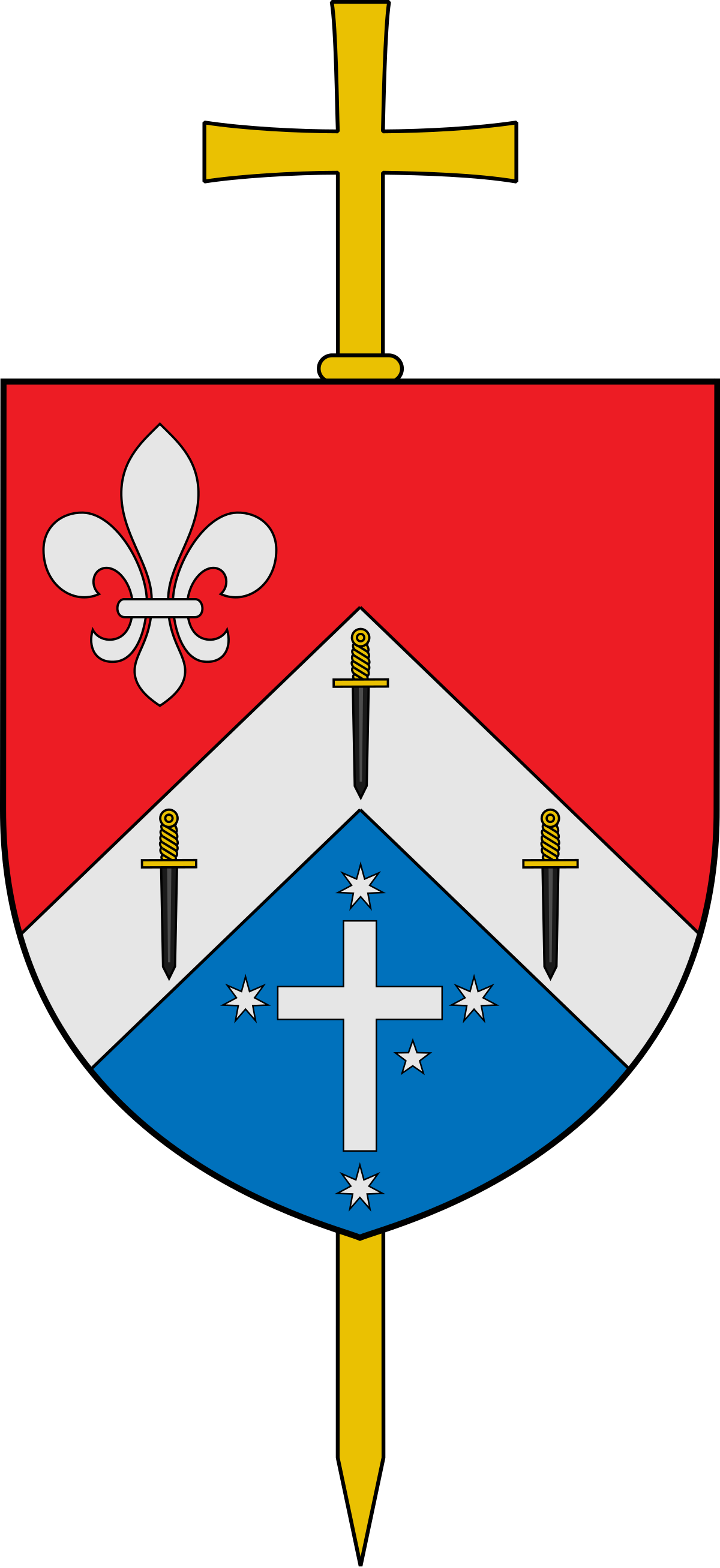 Military Ordinariate Of Australia Clipart (1200x2614), Png Download