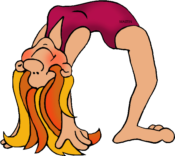 Sports Clip Art By Phillip Martin, Gymnastics - Sports Phillip Martin Clipart - Png Download (648x579), Png Download