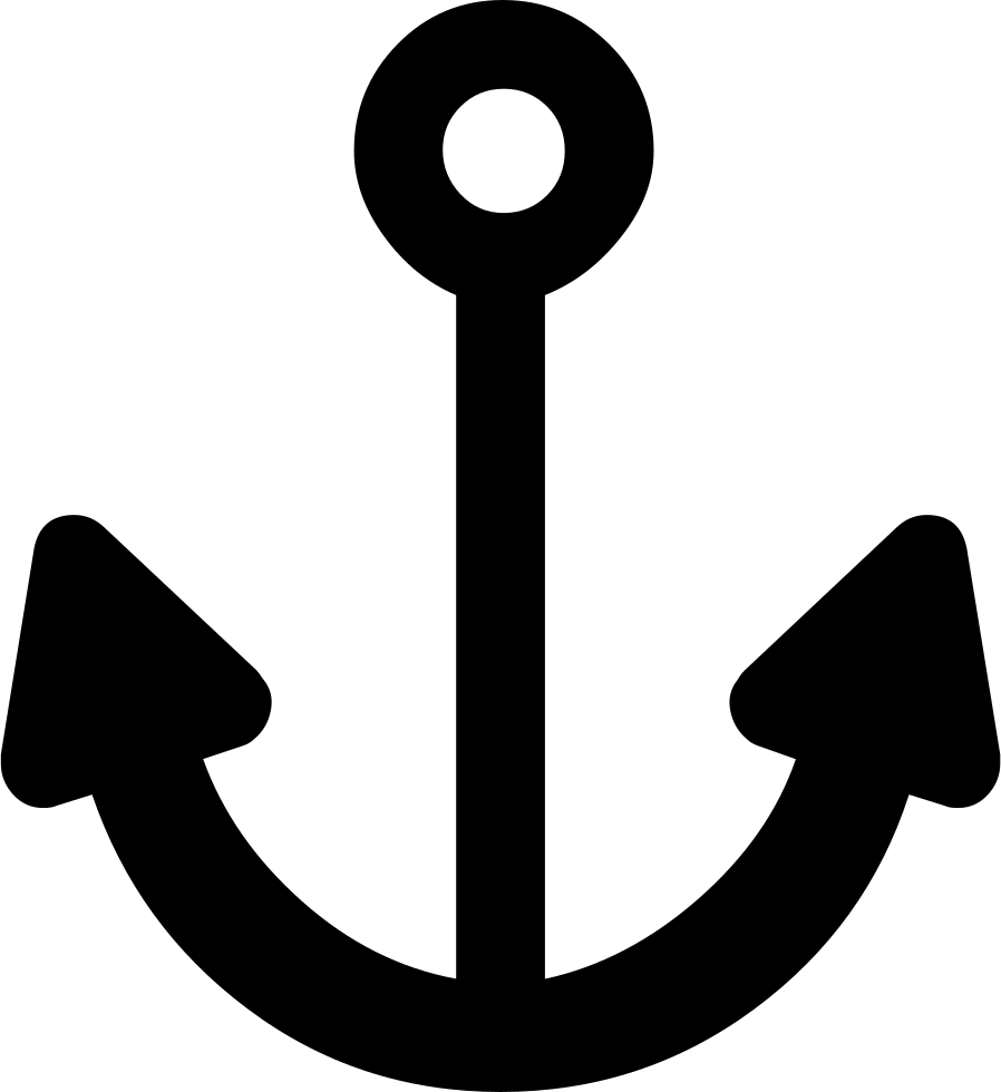 Anchor Silhouette Png - Flat Anchor Icon Clipart (898x980), Png Download