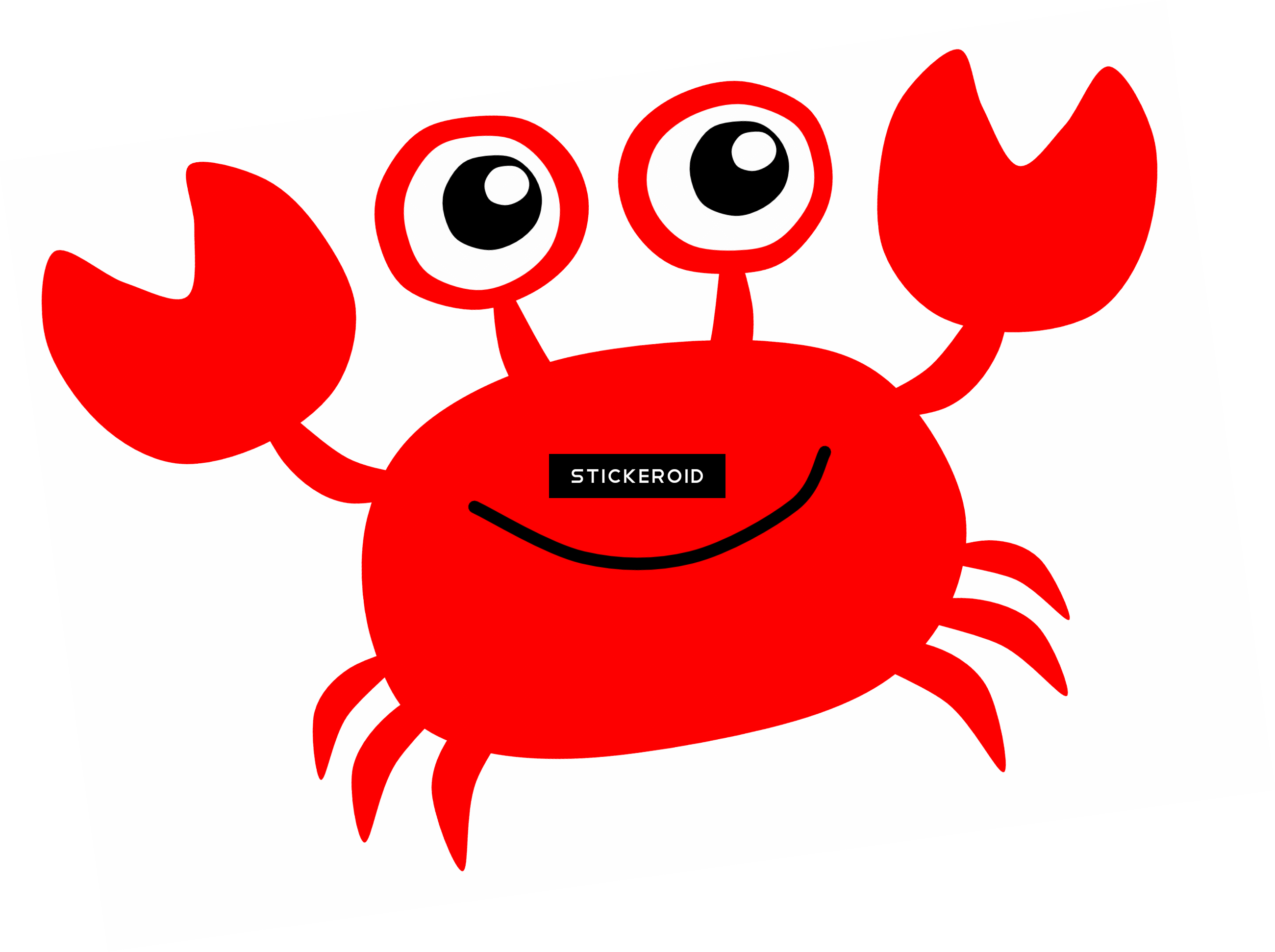 Crab - Red Crab Cartoon Clipart (2601x1942), Png Download