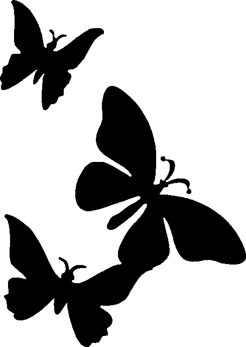 Cat Paw Print Stencil Pumpkin Carving Stencils Free - Butterfly Pumpkin Carving Stencil Clipart (490x690), Png Download