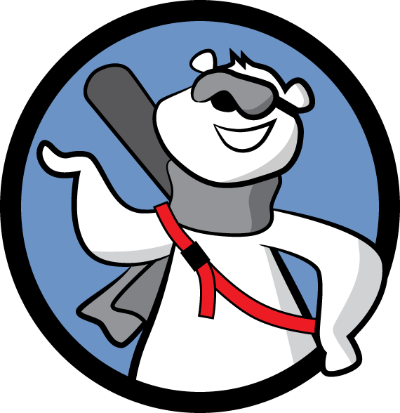 Svg Strap Ski Carrier Carry Skis And Poles - Skiing Clipart (570x588), Png Download