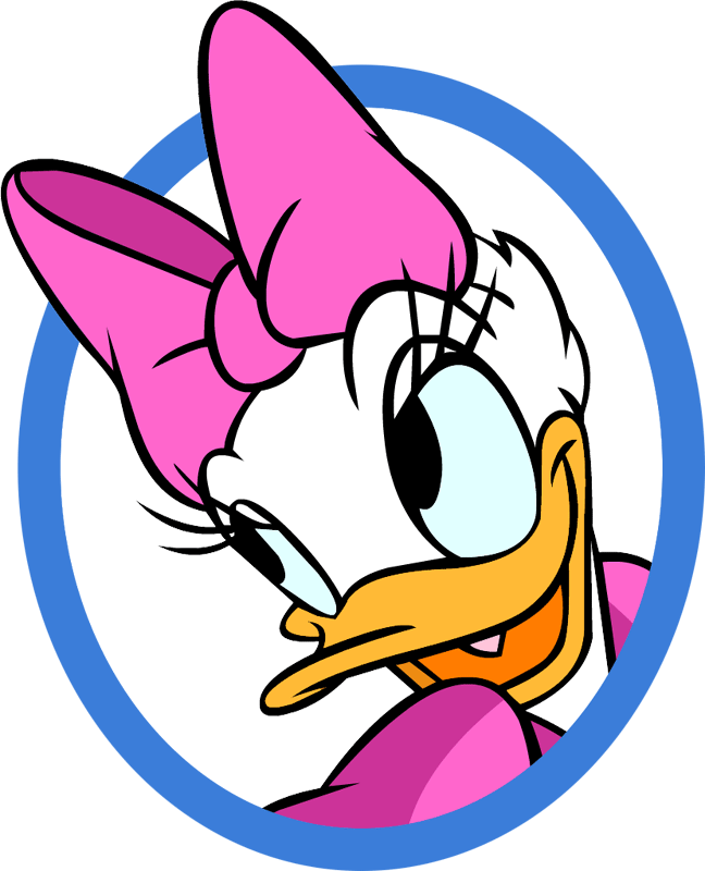 Daisy Duck Circle Clipart (648x800), Png Download