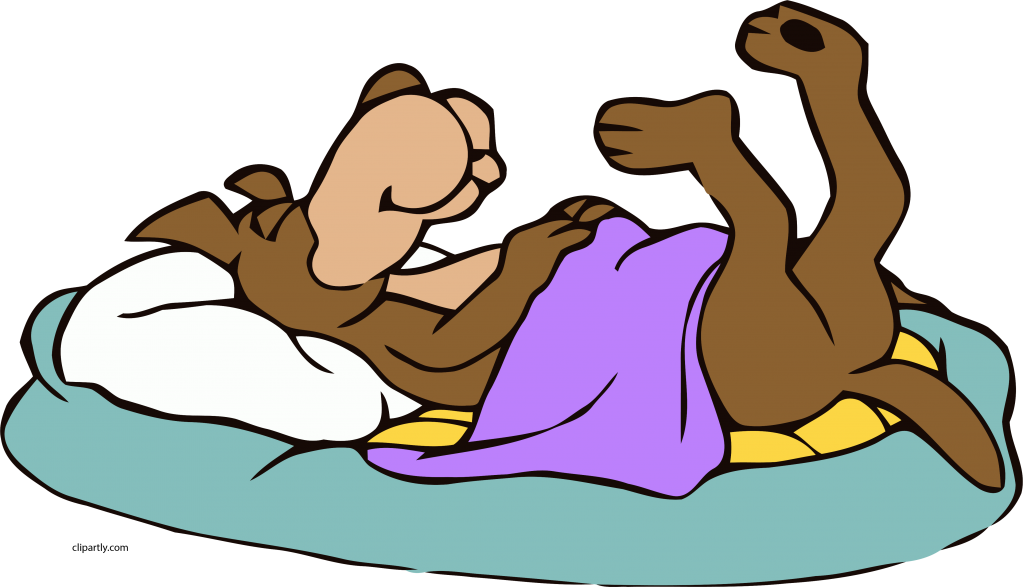 Download Dog Sleeping Gif Clipart Dog Clip Art - Cartoon Dog In A