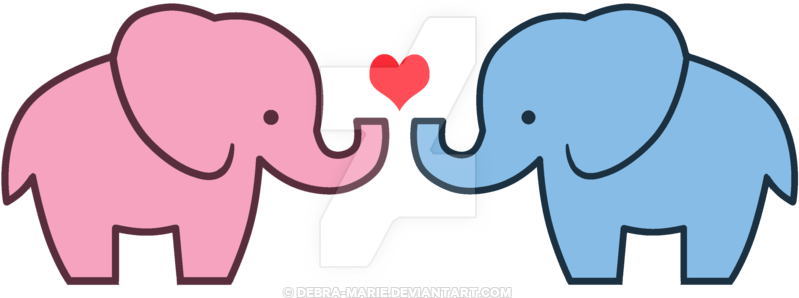 Vector Library Design Cheap Lovely Wedding Album Frames - 2 Elephants In Love Cartoon Clipart (900x375), Png Download