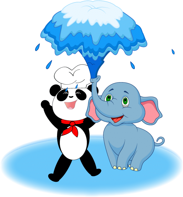 Is On Our List Of Endangered Animals - Cartoon Elephant Blowing Water Clipart (600x645), Png Download