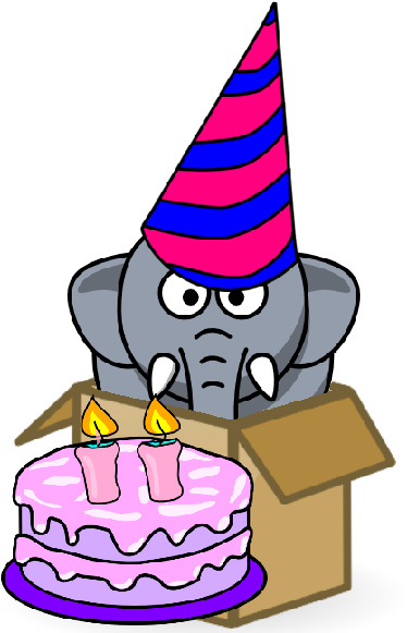 Elephants, Elephant - 3drose Llc 8 X 8 X 0.25 Inches Mouse Pad, Cute Gray Clipart (600x600), Png Download