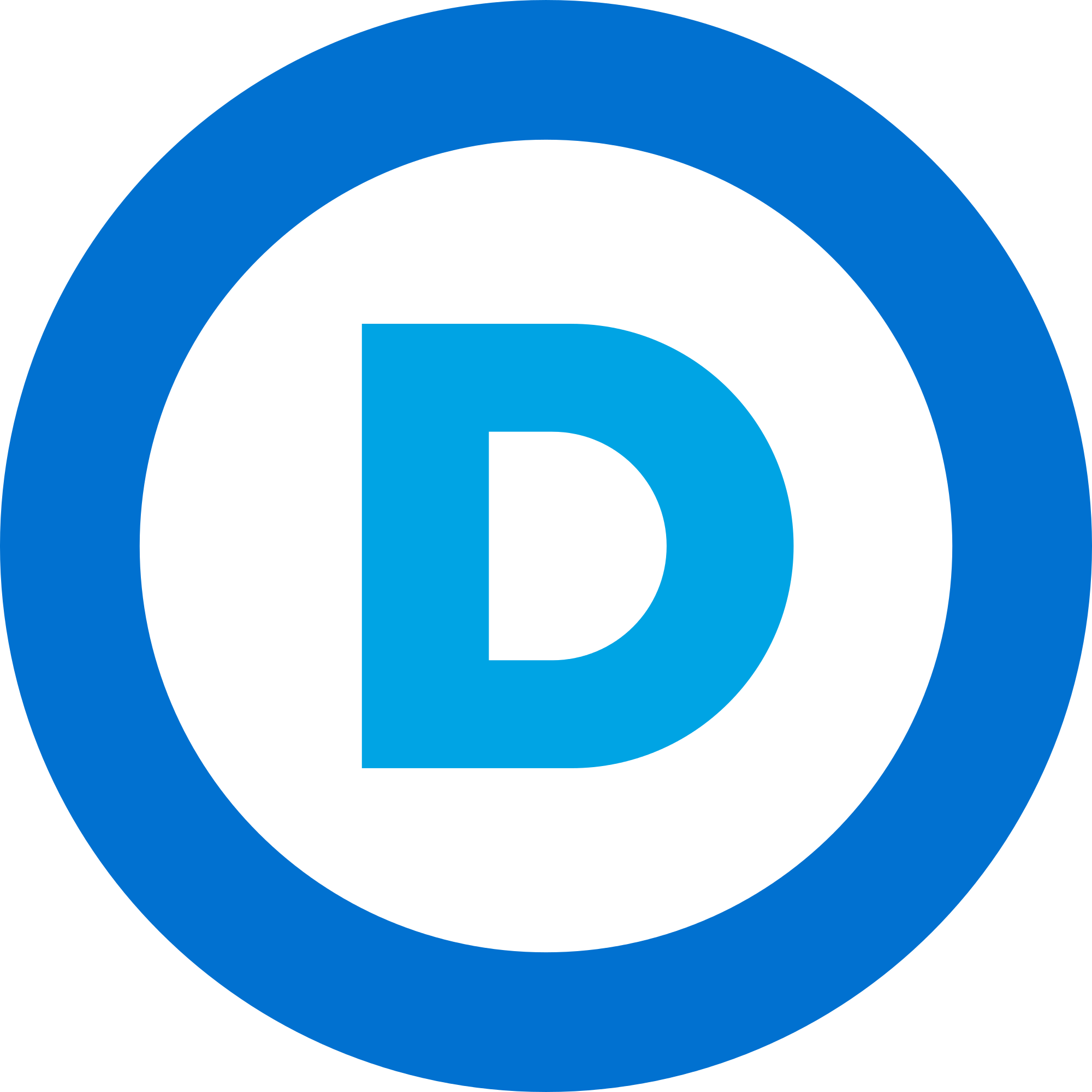Democratic D Clipart (1000x1000), Png Download