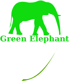 Green Elephant Svg Clip Arts - Png Download (588x599), Png Download