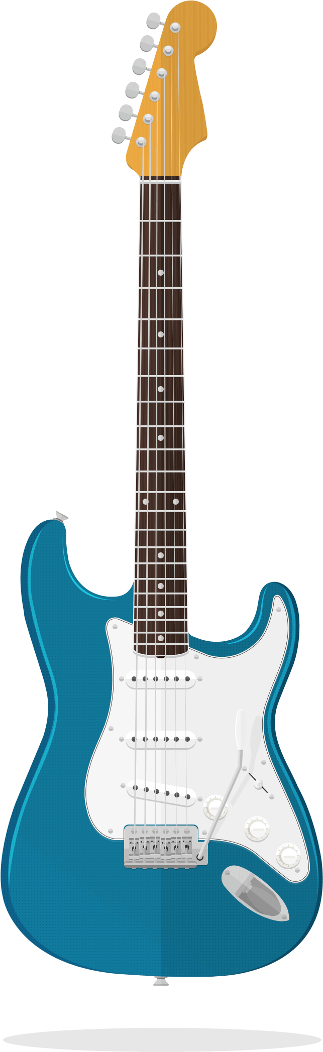 Fender Stratocaster - Squier Standard Series Telecaster Electric Guitar - Clipart (704x2137), Png Download