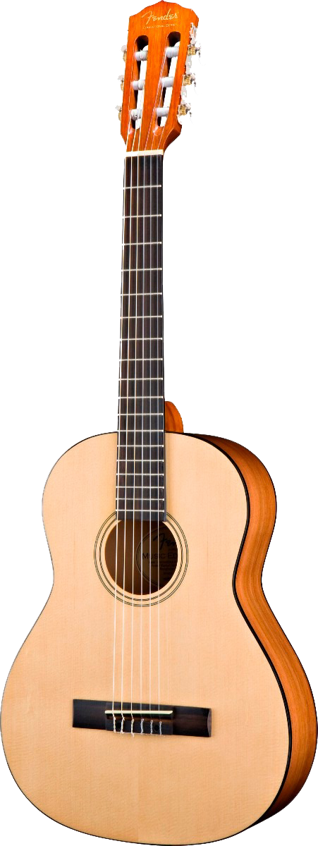 Fender Esc-105 Full-size Classical Guitar Clipart (451x1200), Png Download