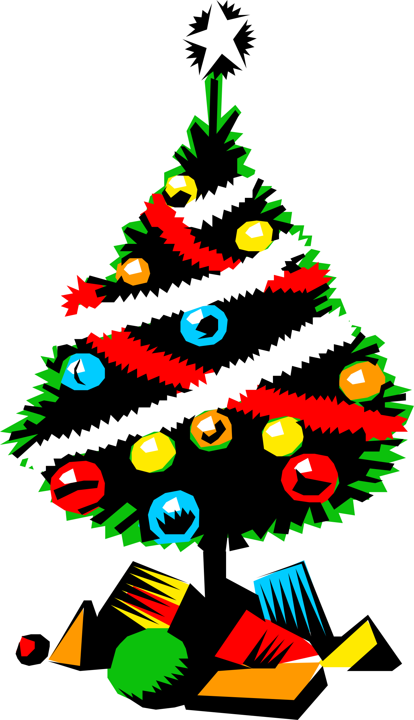 Christmas Tree - Christmas Tree Clipart - Png Download (1344x2333), Png Download