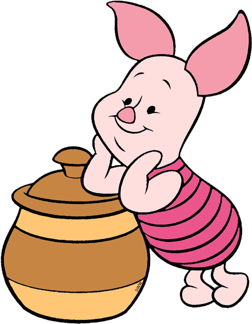 Piglet With Honey Pot Clipart Piglet Winnie The Pooh - Piglet - Png Download (550x666), Png Download