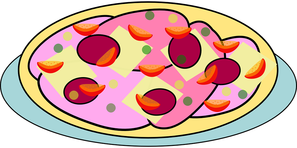 Download Free Printable Clipart And Coloring Pages - Animasi Pizza Png Transparent Png (960x480), Png Download