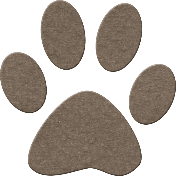 Фото, Автор Ladylony На Яндекс - Purple Puppy Paw Print Clipart (573x576), Png Download