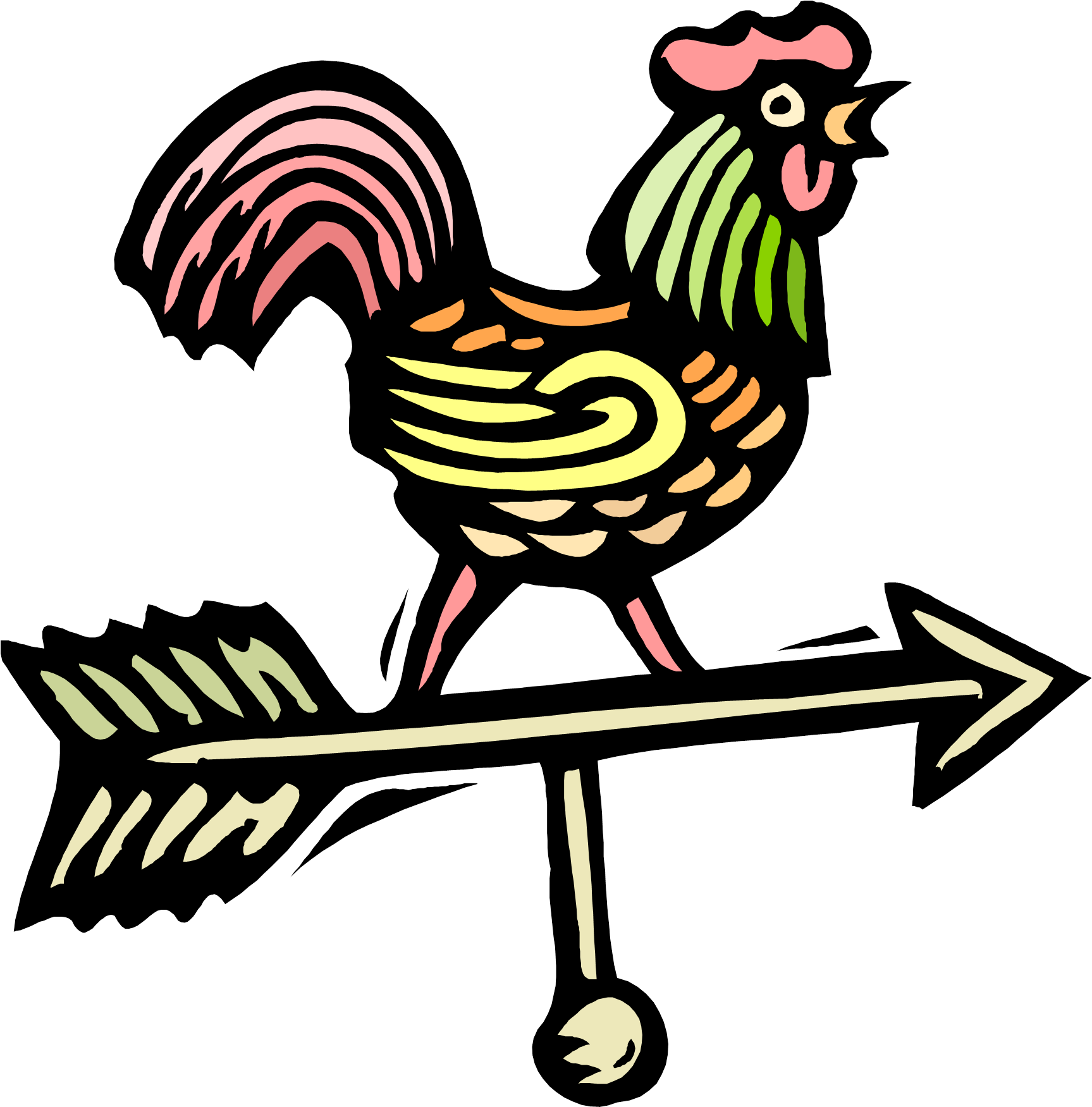 Weather - Rooster Clipart (1739x1780), Png Download